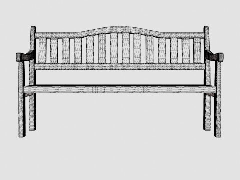 Sara Bench 3D Модель