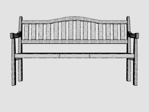 Sara Bench 3D Model