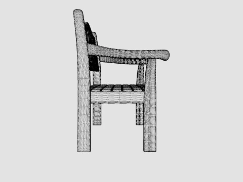 Sara Bench 3D Model