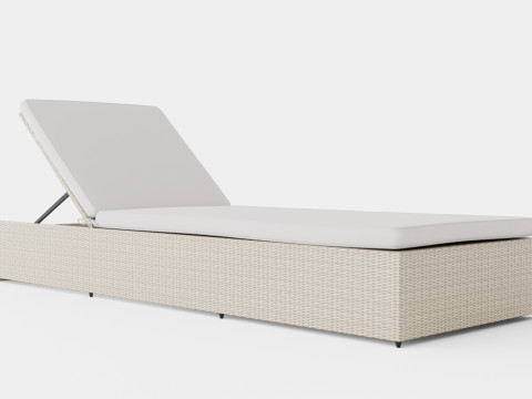 Savona Sunlounger Nature and Sand Model 3D