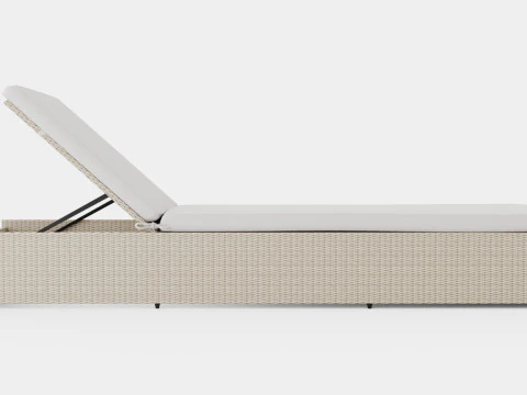 Savona Sunlounger Nature and Sand 3D Model