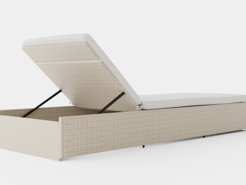 Savona Sunlounger Nature and Sand Modelo 3D