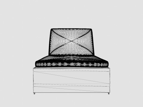 Savona Sunlounger Nature and Sand Modelo 3D