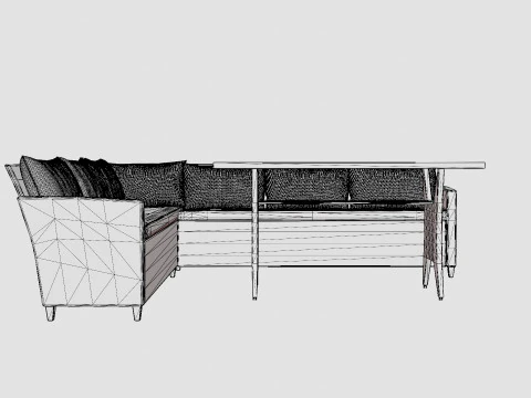Sevilla Corner Set 3D Model