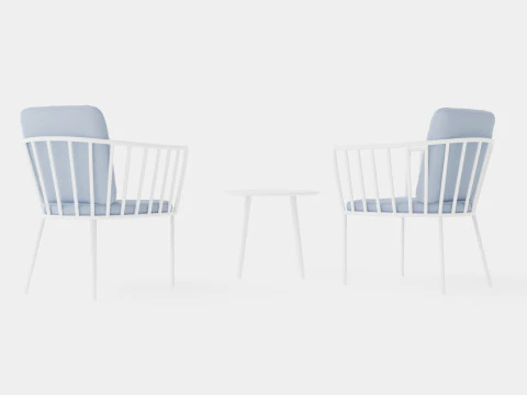 Skagerak Cafe Set 3D Model