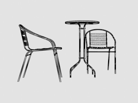 Sofia Cafe Set 3Dモデル