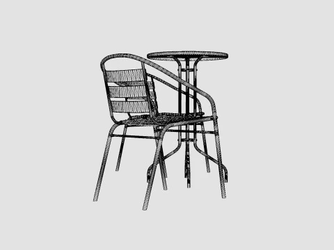 Sofia Cafe Set 3D Model