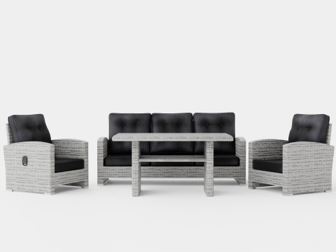 St Petersburg Lounge Set 3D Model