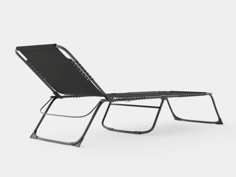 Sunbed Black 3D Model