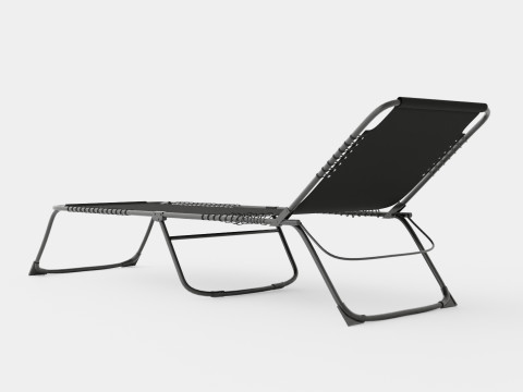 Sunbed Black Modelo 3D