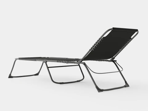 Sunbed Black 3D Model