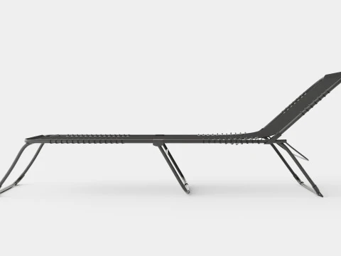 Sunbed Black 3D Model