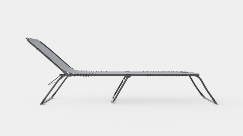Sunbed Grey 3D मॉडल .c4d .max .obj .3ds .fbx .stl .blend 
