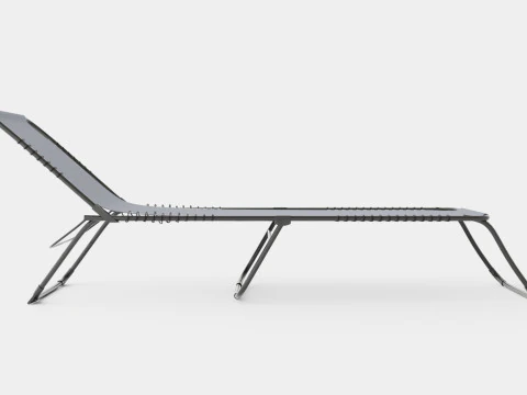 Şezlong Gri 3D Model