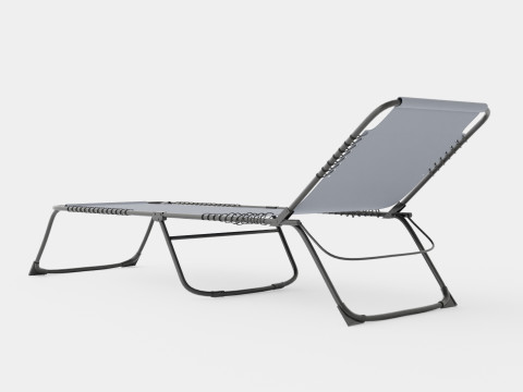 Sunbed Grey 3D मॉडल