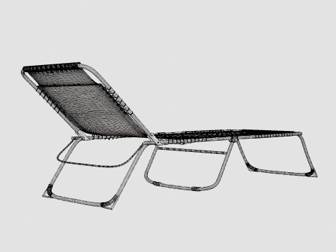 Sunbed Grey 3D मॉडल