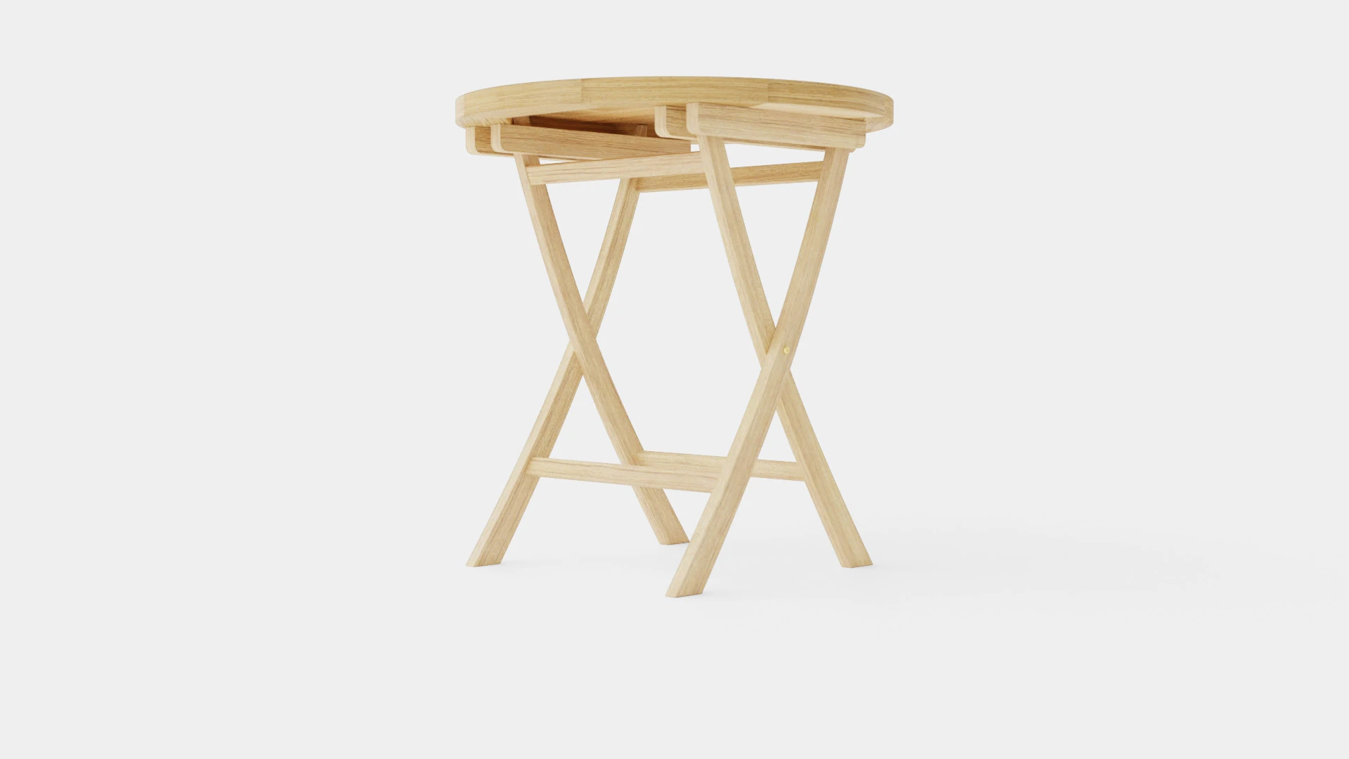 Teak Table 3D Model .c4d .max .obj .3ds .fbx .stl .blend 