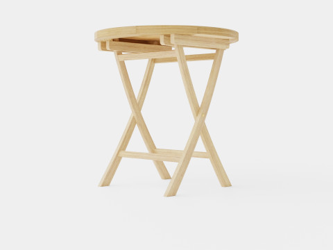 Teak Table 3D Model