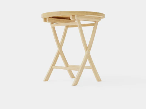 Tavolo in teak Modello 3D