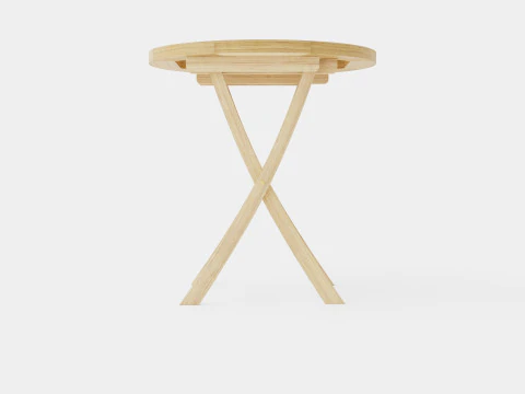 Teak Table 3D Model
