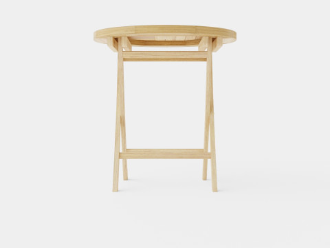 Teak Table Modelo 3D