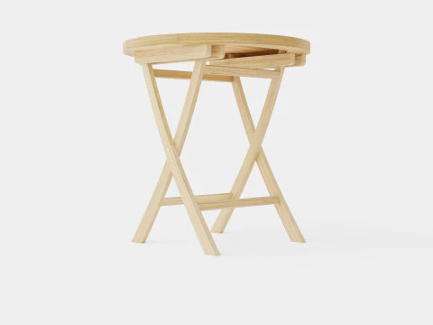 Teak Table 3D Model