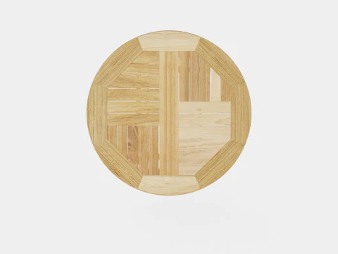 Teak Table 3D Model