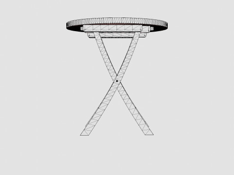 Teak Table Modelo 3D