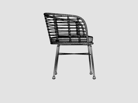 Tretoria Dining Chair 3D Model