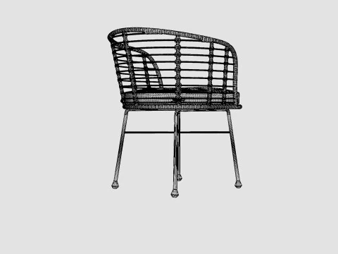 Tretoria Dining Chair 3D Model