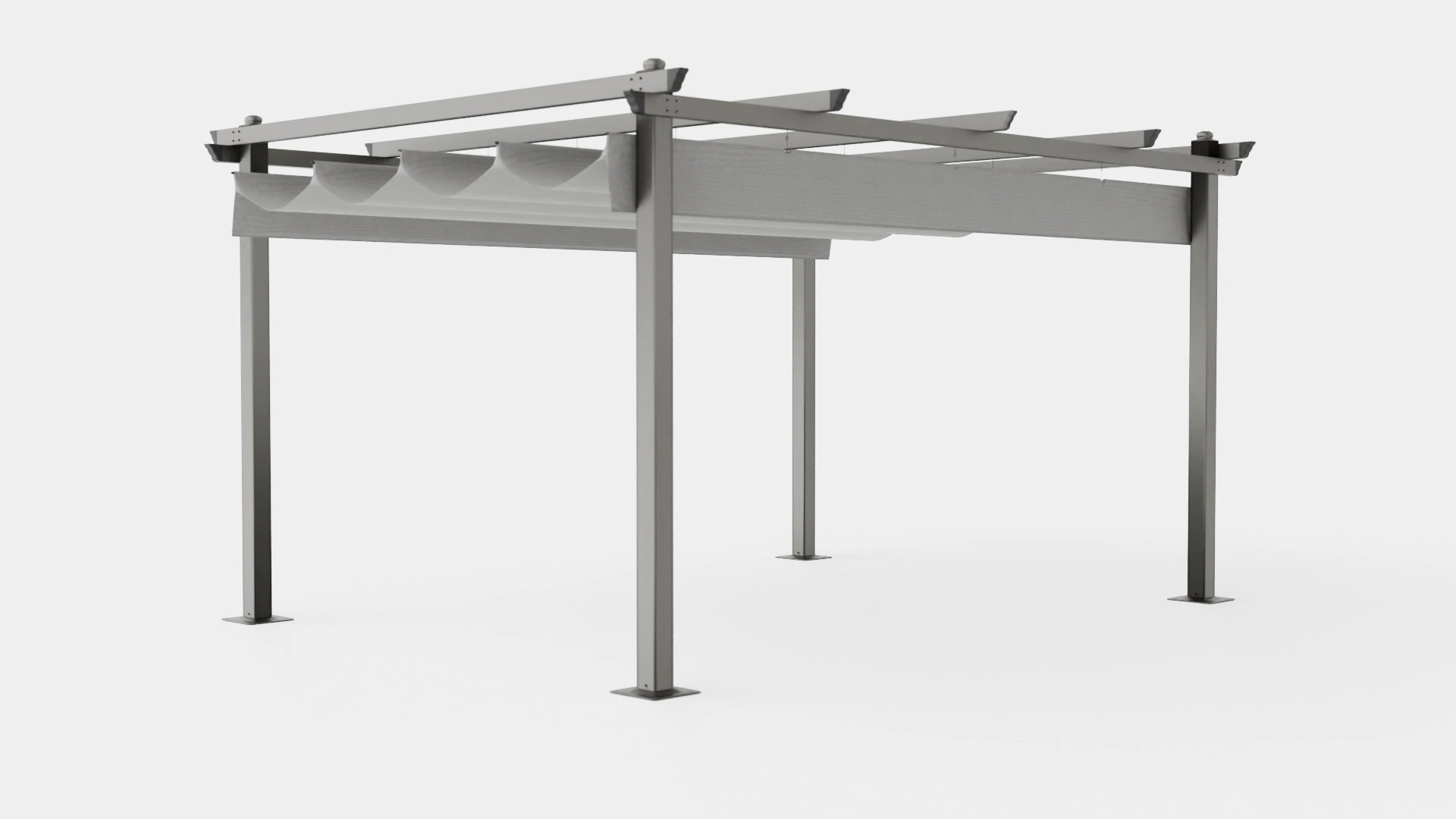Toscana Pergola 3D Model .c4d .max .obj .3ds .fbx .stl .blend 