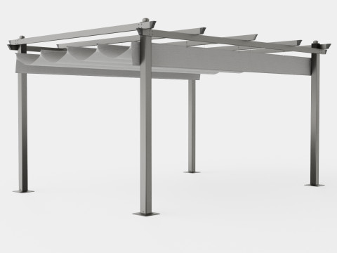 Toscana Pergola 3D Model