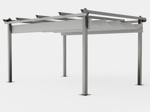 Toscana Pergola 3D Model