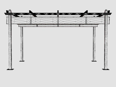 Toscana Pergola 3D Model