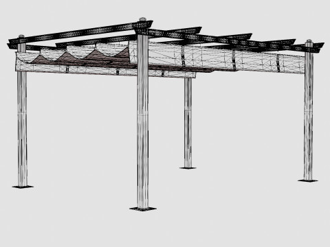 Toscana Pergola 3D Model