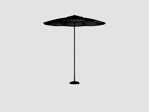 Tropea Umbrella Beige 3D Model