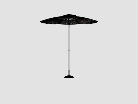 Tropea Umbrella Beige 3D Model
