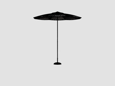 Tropea Umbrella Beige 3D Model
