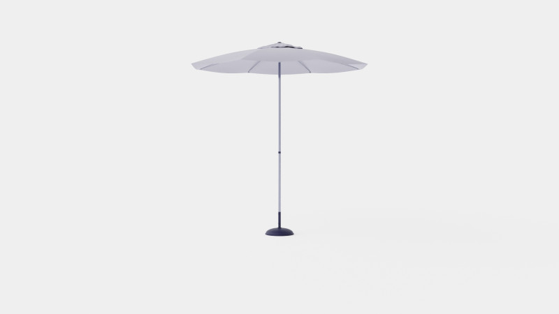 Tropea Umbrella Grey 3D 模型 .c4d .max .obj .3ds .fbx .stl .blend 