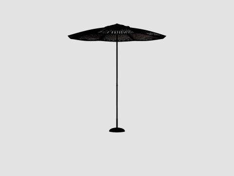 Tropea Umbrella Grey 3D 模型