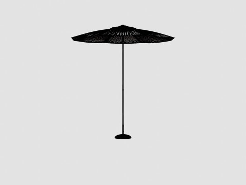 Tropea Umbrella Grey 3D 模型