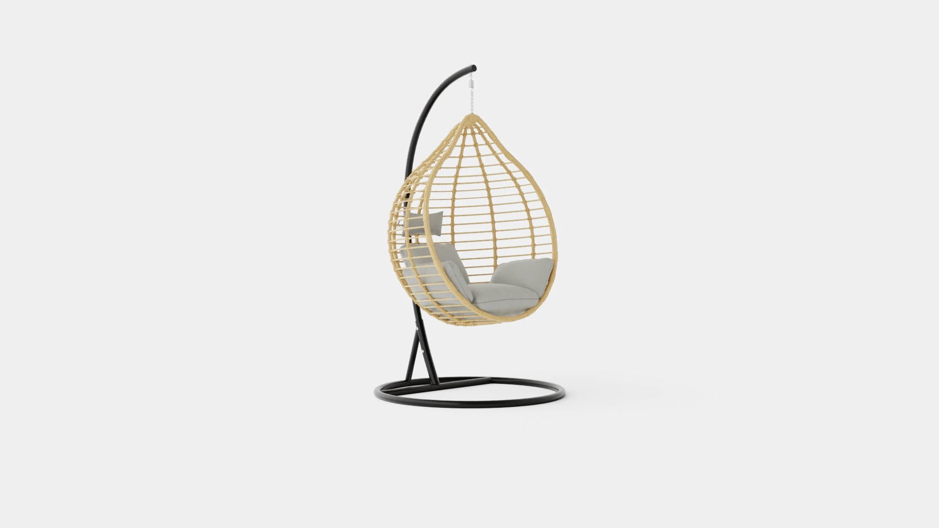 Valencia Hanging Chair Set 3D Model .c4d .max .obj .3ds .fbx .stl .blend