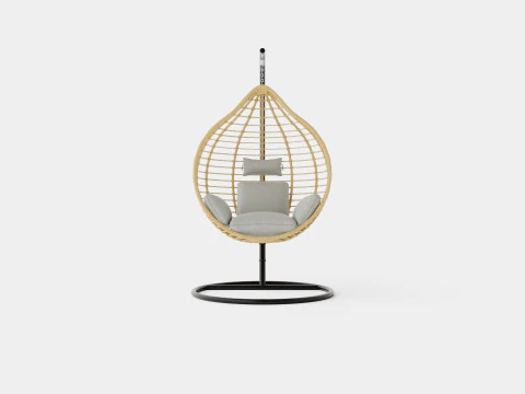 Valencia Hanging Chair Set 3D Model
