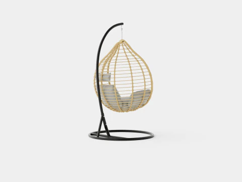 Valencia Hanging Chair Set 3D Model