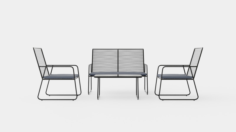 Venezia Sofa Set 3D 模型 .c4d .max .obj .3ds .fbx .stl .blend