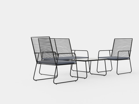 Venezia Sofa Set 3D 模型