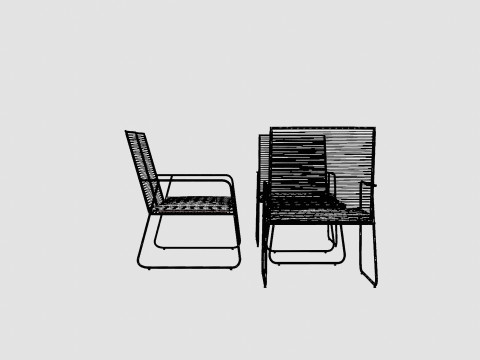 Venezia Sofa Set 3D 模型
