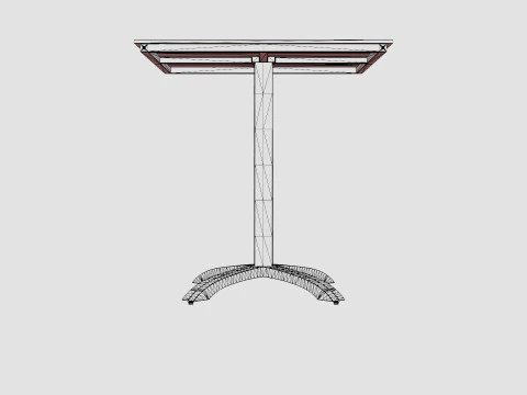 ウェスリーテーブル 3Dモデル