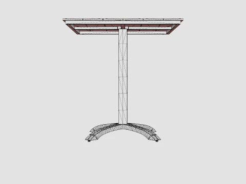 ウェスリーテーブル 3Dモデル