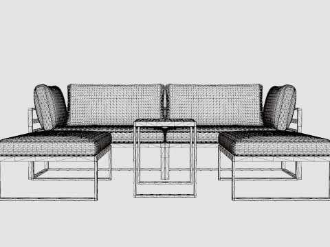 Set angolare Wexford Modello 3D